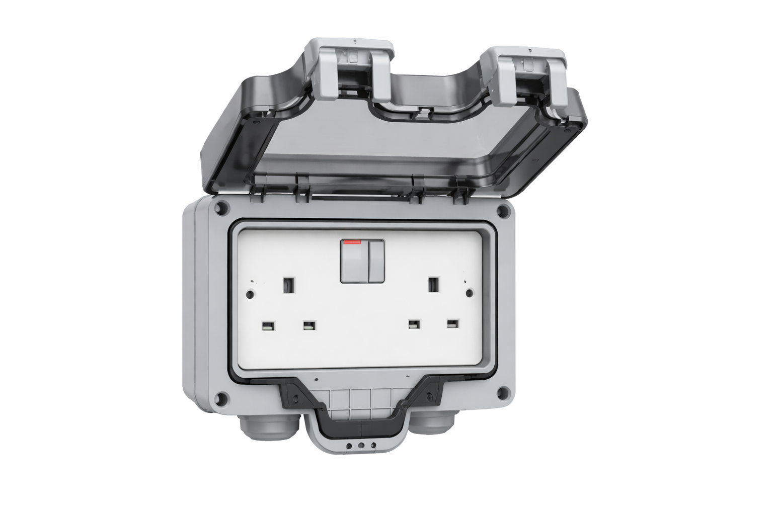 External weatherproof double socket