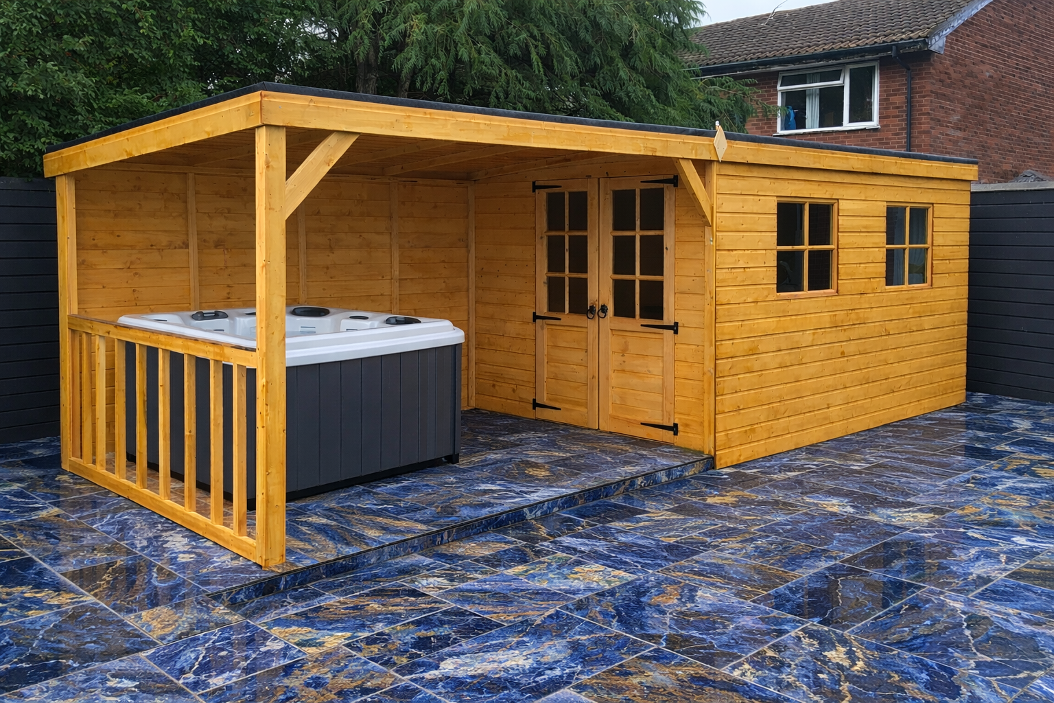 georgian verandah shed
